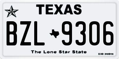 TX license plate BZL9306