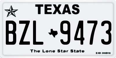 TX license plate BZL9473