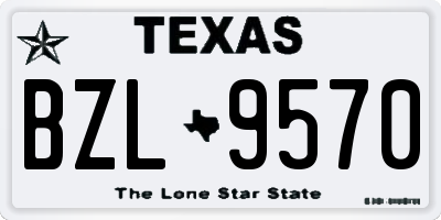 TX license plate BZL9570