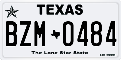 TX license plate BZM0484