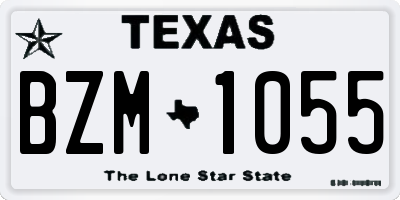 TX license plate BZM1055