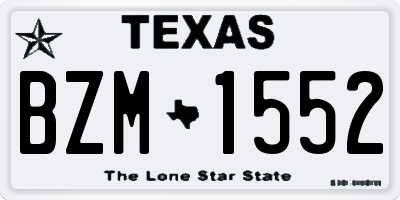 TX license plate BZM1552