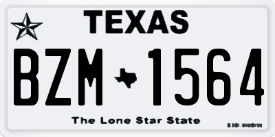 TX license plate BZM1564