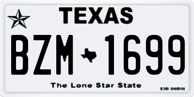 TX license plate BZM1699