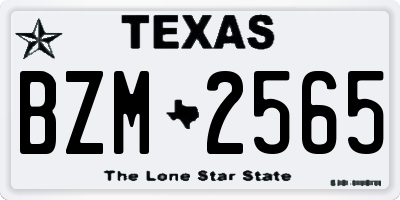 TX license plate BZM2565
