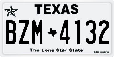 TX license plate BZM4132