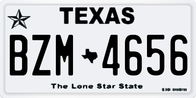 TX license plate BZM4656