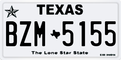 TX license plate BZM5155