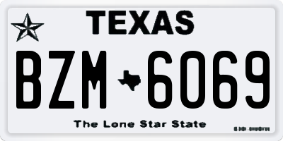 TX license plate BZM6069