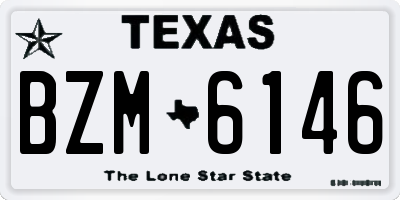 TX license plate BZM6146