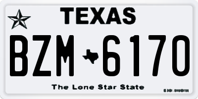 TX license plate BZM6170