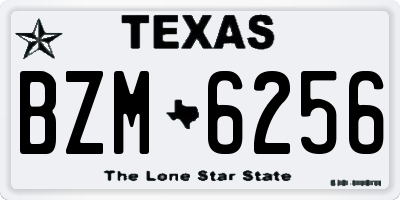 TX license plate BZM6256