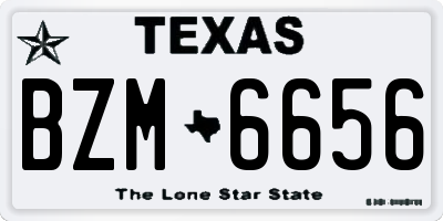 TX license plate BZM6656