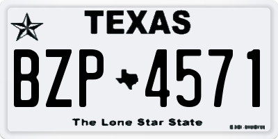 TX license plate BZP4571