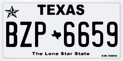 TX license plate BZP6659