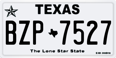 TX license plate BZP7527