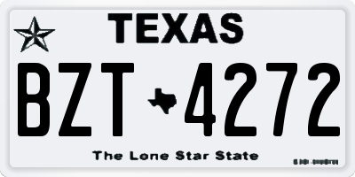 TX license plate BZT4272