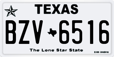 TX license plate BZV6516