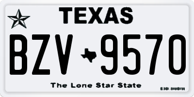 TX license plate BZV9570