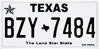 TX license plate BZY7484
