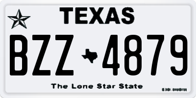 TX license plate BZZ4879