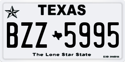 TX license plate BZZ5995