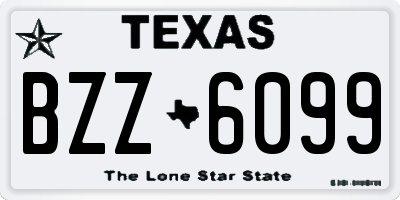 TX license plate BZZ6099