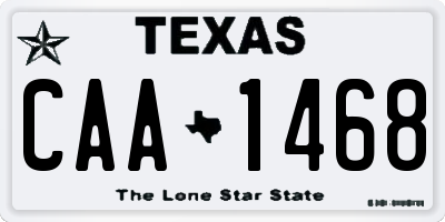 TX license plate CAA1468