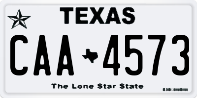 TX license plate CAA4573