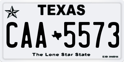 TX license plate CAA5573