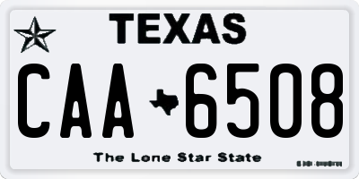 TX license plate CAA6508