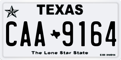 TX license plate CAA9164