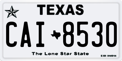TX license plate CAI8530