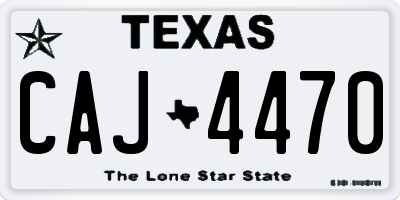 TX license plate CAJ4470