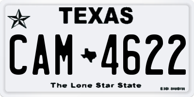 TX license plate CAM4622