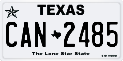 TX license plate CAN2485