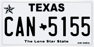 TX license plate CAN5155