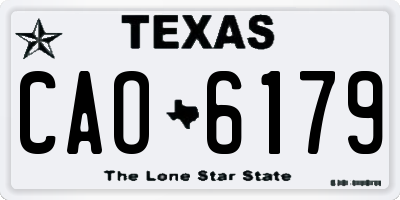 TX license plate CAO6179