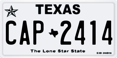 TX license plate CAP2414