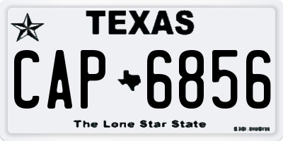 TX license plate CAP6856