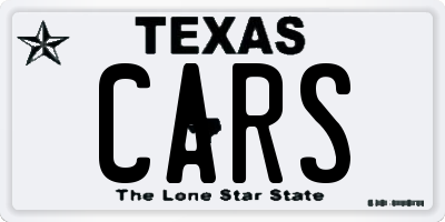 TX license plate CARS