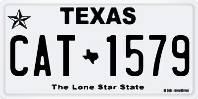 TX license plate CAT1579