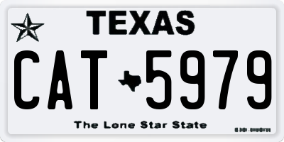 TX license plate CAT5979