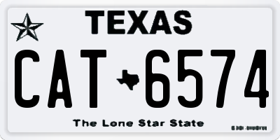 TX license plate CAT6574