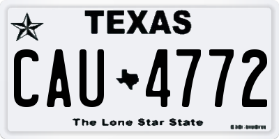 TX license plate CAU4772