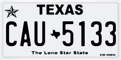 TX license plate CAU5133