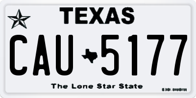 TX license plate CAU5177