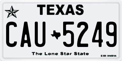 TX license plate CAU5249