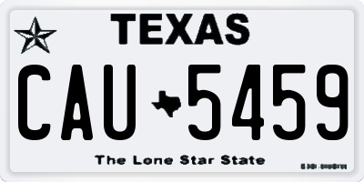 TX license plate CAU5459