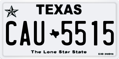 TX license plate CAU5515